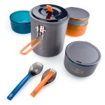 Camping pots and utensils