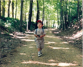 child hiking
